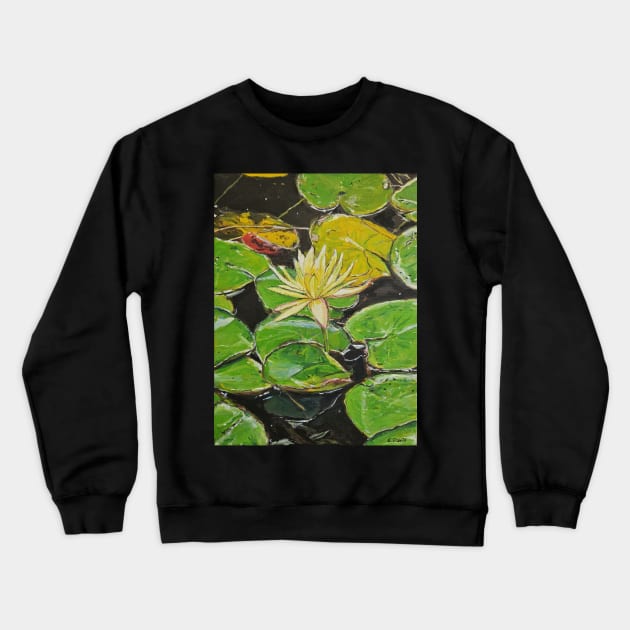 Water Lily Crewneck Sweatshirt by Chrisprint74